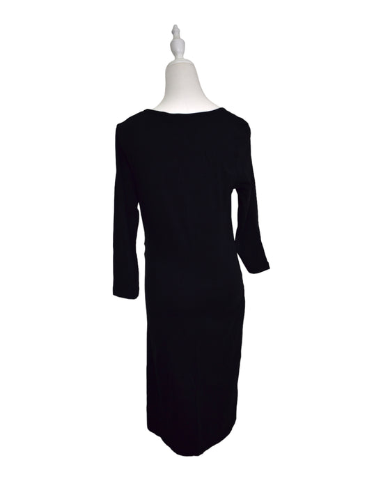 A Black Long Sleeve Dresses from Mamalicious in size L for maternity. (Back View)