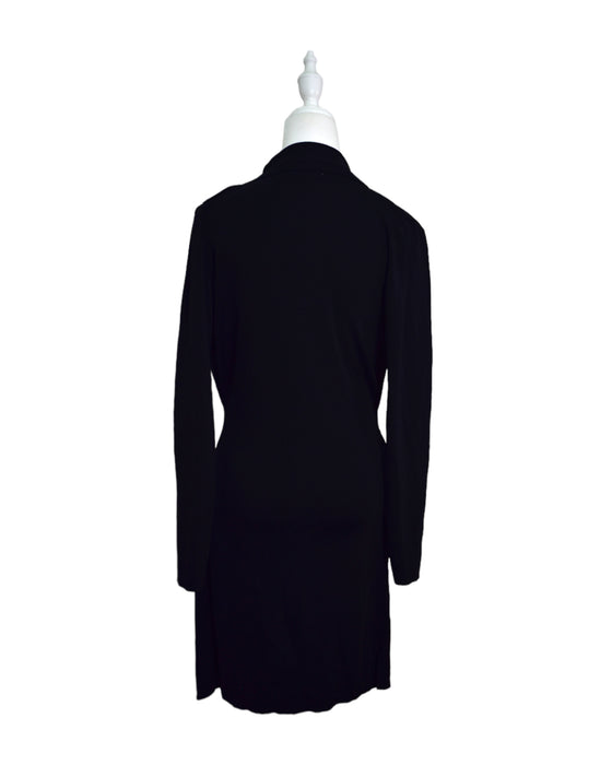 A Black Long Sleeve Dresses from Legoe in size S for maternity. (Back View)