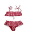 A Red Swim Sets from Eberjey in size 12Y for girl. (Front View)