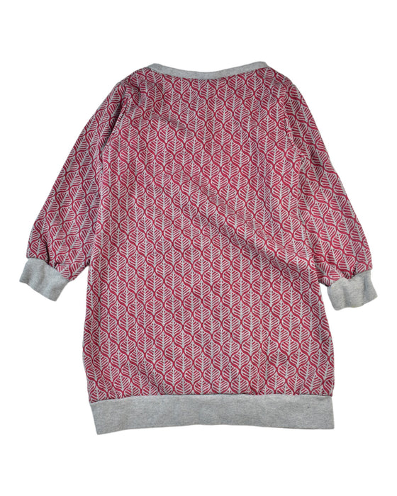 A Red Long Sleeve Tops from Bakker Made with Love in size 6T for girl. (Back View)
