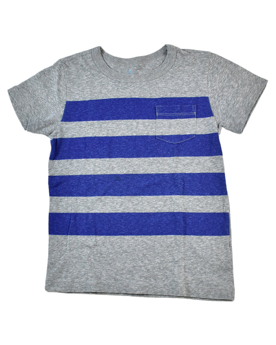 A Grey Short Sleeve T Shirts from Crewcuts in size 4T for boy. (Front View)