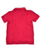 A Red Short Sleeve Polos from Polo Ralph Lauren in size 4T for boy. (Back View)