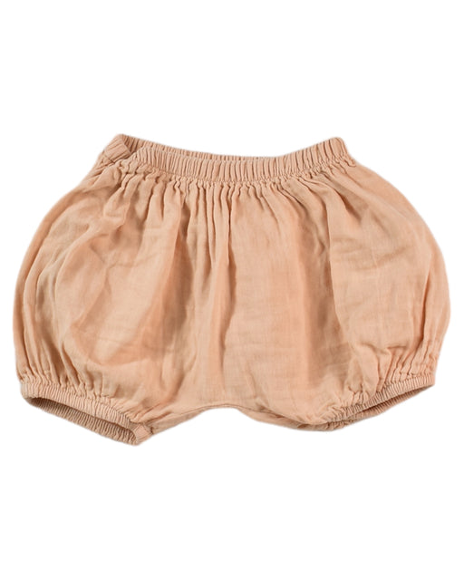 A Beige Bloomers from Poudre Organic in size 6-12M for girl. (Front View)