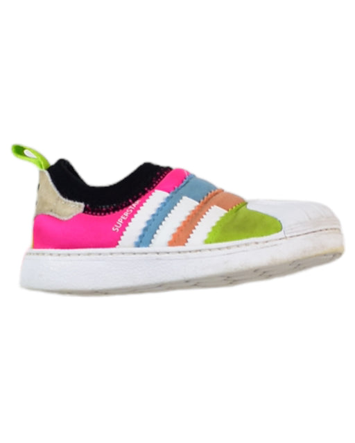 A Multicolour Slip Ons from Adidas in size 18-24M for girl. (Front View)
