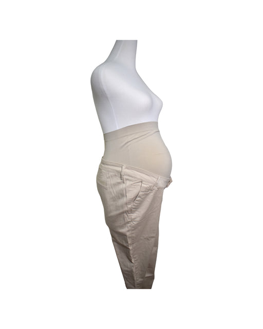 A Beige Casual Pants from Seraphine in size M for maternity. (Front View)