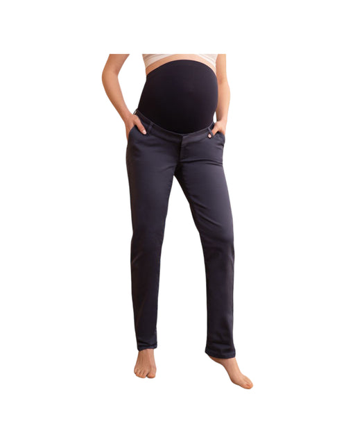 A Black Casual Pants from Seraphine in size S for maternity. (Front View)