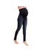 A Black Jeans from Seraphine in size S for maternity. (Front View)