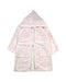 A Pink Bathrobes from Petit Bateau in size 5T for girl. (Front View)