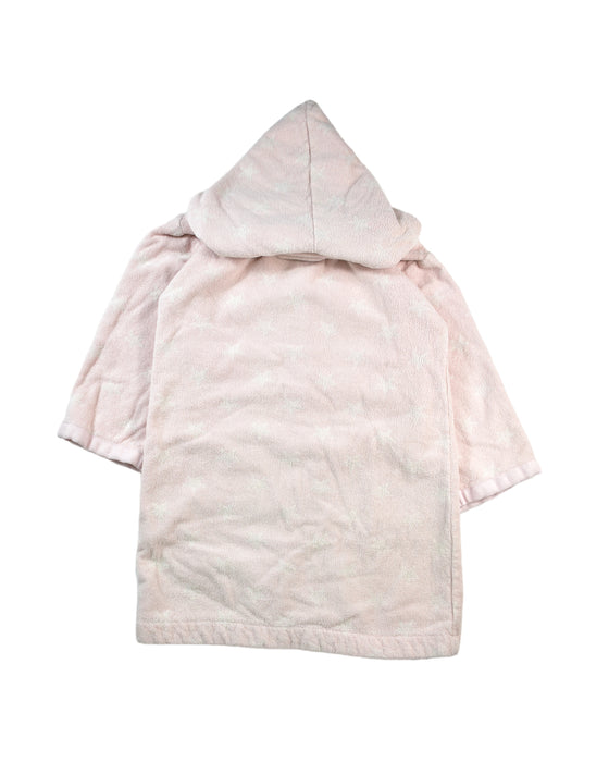 A Pink Bathrobes from Petit Bateau in size 5T for girl. (Back View)