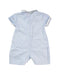 A Blue Short Sleeve Rompers from Chateau de Sable in size 0-3M for boy. (Back View)