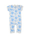 A White Short Sleeve Rompers from Wilson & Frenchy in size 0-3M for boy. (Back View)