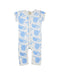 A White Short Sleeve Rompers from Wilson & Frenchy in size 0-3M for boy. (Front View)