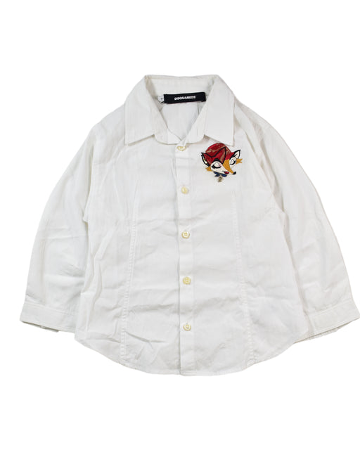 A White Shirts from DSquared2 in size 6T for boy. (Front View)