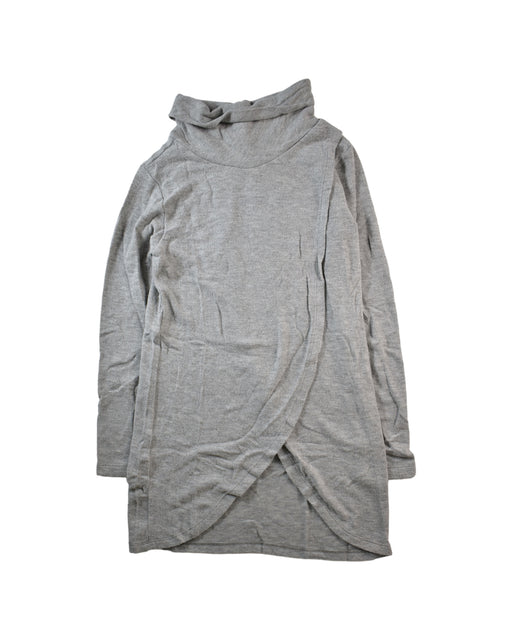 A Grey Long Sleeve Dresses from Joah Love in size 8Y for girl. (Front View)