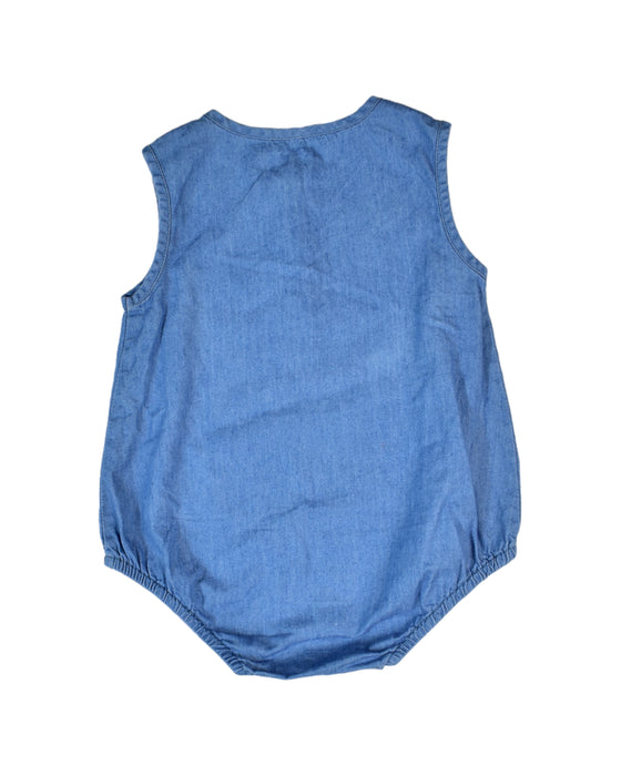 A Blue Bodysuits from Le Petit Society in size 3-6M for girl. (Back View)
