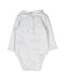 A White Long Sleeve Bodysuits from Chateau de Sable in size 0-3M for neutral. (Back View)