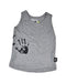 A Grey Sleeveless Tops from Nununu in size 12-18M for boy. (Front View)