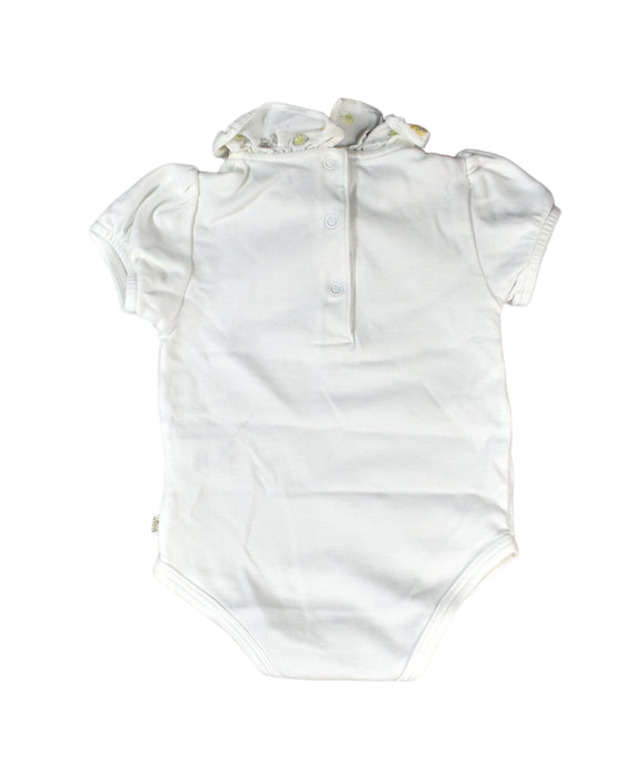 A White Short Sleeve Bodysuits from Marie Chantal in size 3-6M for boy. (Back View)