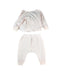 A Pink Pyjama Sets from Petit Bateau in size 3-6M for girl. (Back View)