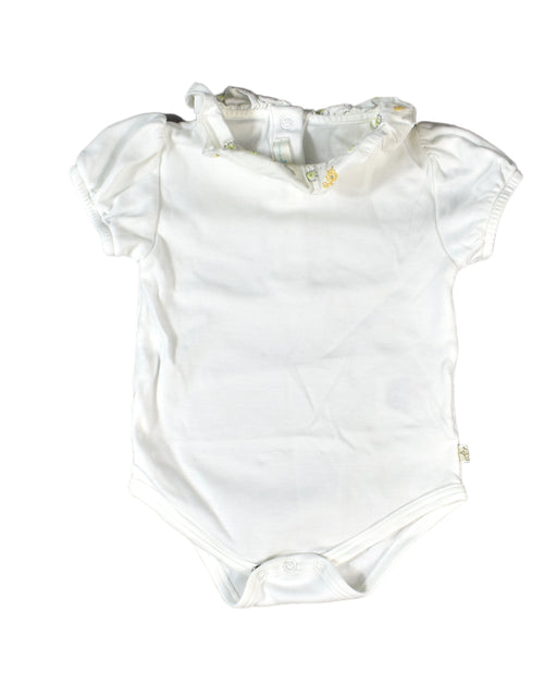 A White Short Sleeve Bodysuits from Marie Chantal in size 3-6M for boy. (Front View)