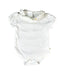 A White Short Sleeve Bodysuits from Marie Chantal in size 3-6M for boy. (Front View)