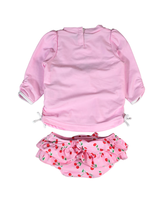 A Pink Swim Sets from Sunuva in size 6-12M for girl. (Back View)