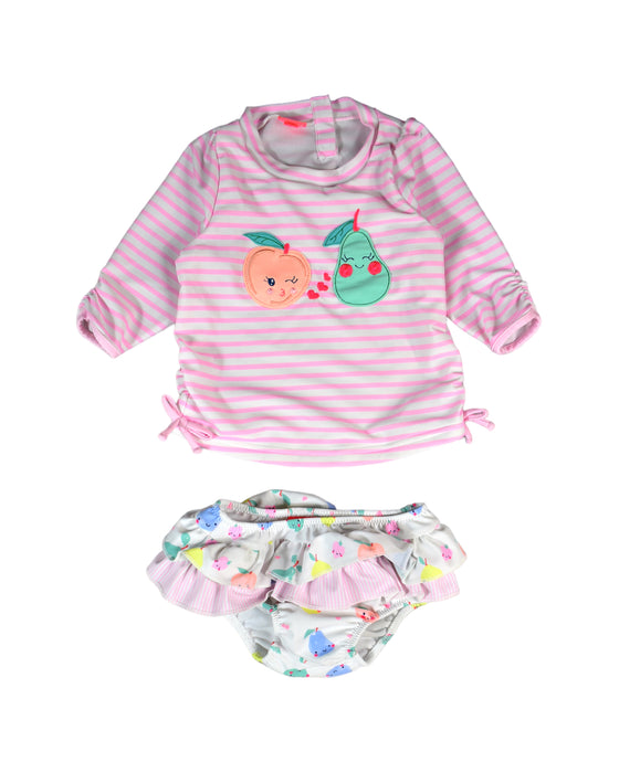 A Pink Swim Sets from Sunuva in size 3-6M for girl. (Front View)
