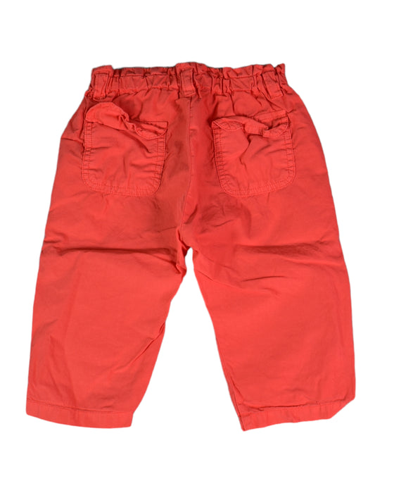 A Red Casual Pants from Bonpoint in size 3-6M for girl. (Back View)