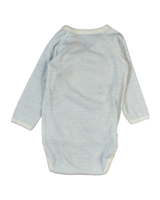 A White Long Sleeve Bodysuits from Petit Bateau in size 3-6M for boy. (Back View)