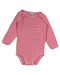 A Pink Bodysuits from Petit Bateau in size 6-12M for girl. (Front View)