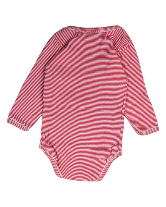 A Pink Bodysuits from Petit Bateau in size 6-12M for girl. (Back View)