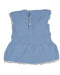 A Blue Sleeveless Dresses from Paz Rodriguez in size 6-12M for girl. (Back View)
