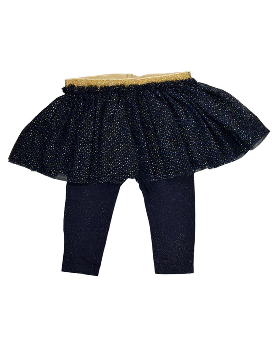 A Black Leggings from Petit Bateau in size 3-6M for girl. (Front View)