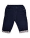 A Navy Casual Pants from Petit Bateau in size 6-12M for boy. (Front View)