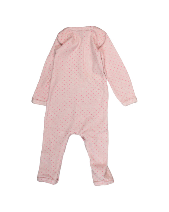 A Pink Jumpsuits from Petit Bateau in size 6-12M for girl. (Back View)