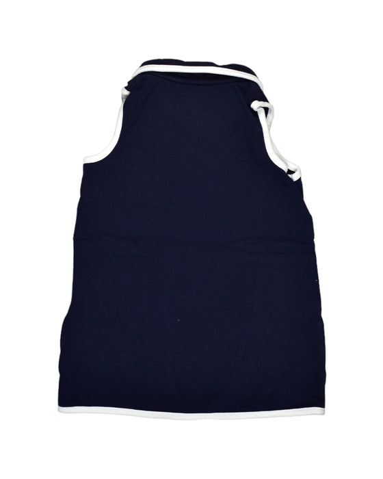 A Navy Sleeveless Dresses from Jacadi in size 3-6M for girl. (Back View)