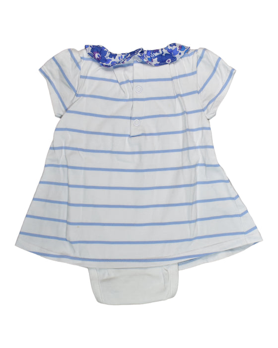 A White Bodysuits from Jacadi in size 3-6M for girl. (Back View)