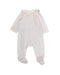 A White Onesies from Jacadi in size 0-3M for girl. (Back View)