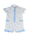 A White Rompers from Armani in size 0-3M for boy. (Front View)
