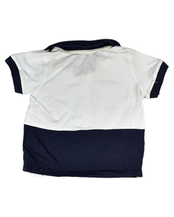 A White Short Sleeve Polos from Armani in size 3-6M for boy. (Back View)