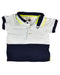 A White Short Sleeve Polos from Armani in size 3-6M for boy. (Front View)