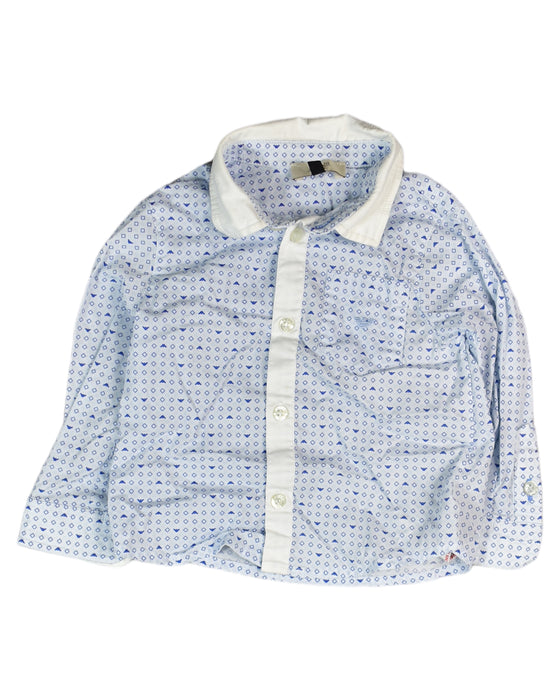 A Blue Shirts from Armani in size 6-12M for boy. (Front View)