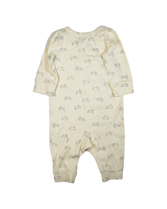 A Yellow Jumpsuits from Pehr in size 6-12M for boy. (Back View)