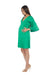 A Green Long Sleeve Dresses from Bohn Fabulous in size S for maternity. (Front View)
