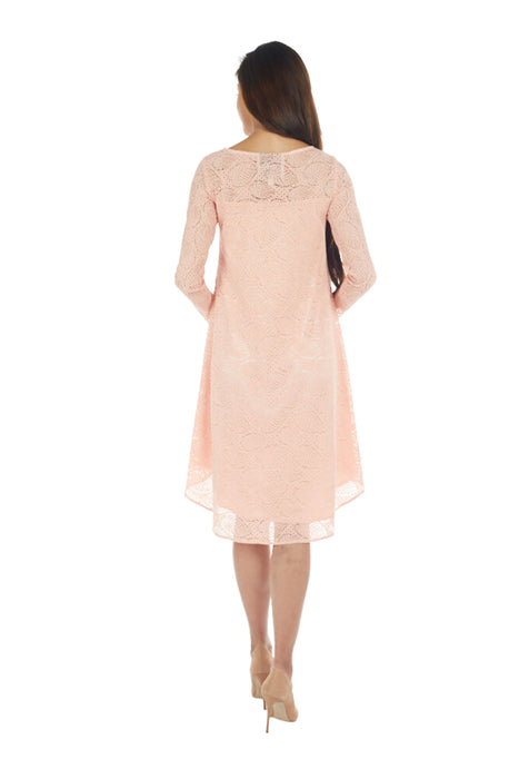A Pink Long Sleeve Dresses from Bohn Fabulous in size S for maternity. (Back View)