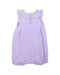 A Purple Rompers from Petit Bateau in size 12-18M for girl. (Back View)