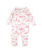 A White Jumpsuits from Petit Bateau in size 2T for girl. (Back View)