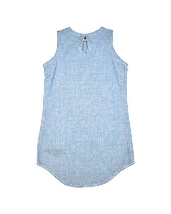 A Blue Sleeveless Tops from Recreate in size 3T for girl. (Back View)