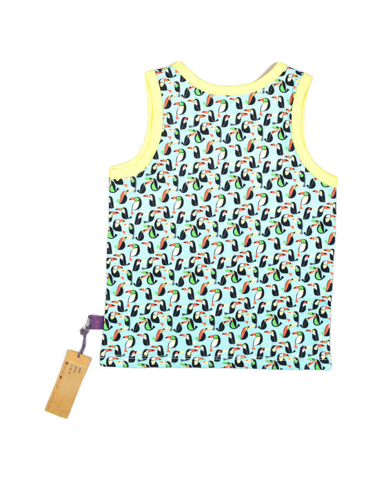 A Blue Sleeveless Tops from Poco Nido in size 6T for boy. (Back View)
