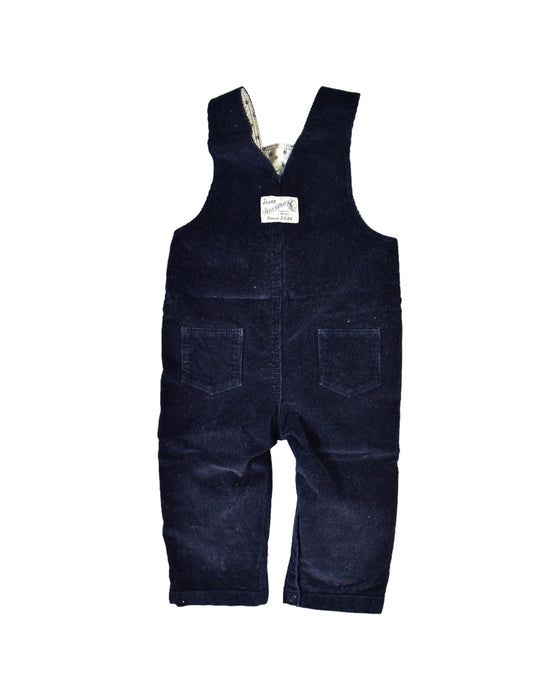 A Black Long Overalls from Petit Bateau in size 6-12M for boy. (Back View)
